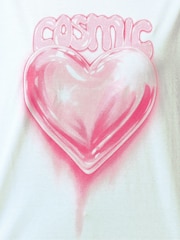 Yours Curve White Limited Graphic T-Shirt - Image 6 of 6