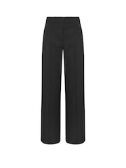 Long Tall Sally Black Wide Leg Seam Front Trousers - Image 5 of 5