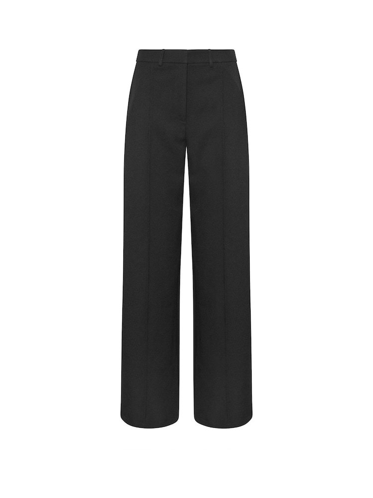 Long Tall Sally Black Wide Leg Seam Front Trousers - Image 5 of 5 Long Tall Sally Black Wide Leg Seam Front Trousers - Image 5 of 5