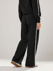 Long Tall Sally Black Piped Wide Leg Joggers - Image 3 of 5