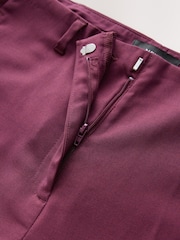 Burgundy Red Slim Tailored Trousers - Image 7 of 9