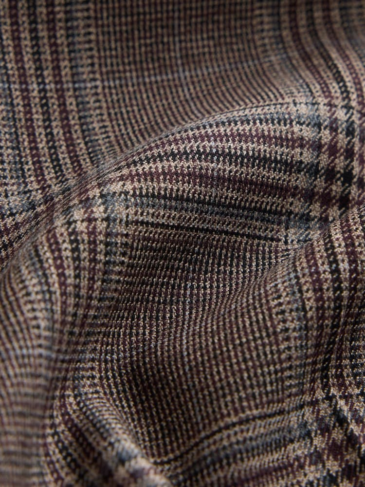 Brown Check Bootcut Tailored Trousers - Image 9 of 9 Brown Check Bootcut Tailored Trousers - Image 9 of 9