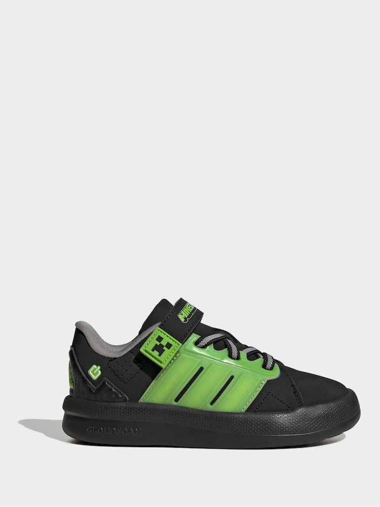 adidas Black MINECRAFT LIGHTORAMA EL C Trainers - Image 1 of 10