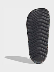 adidas Black Adilette lumia Fip Flop - Image 8 of 10