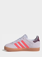 adidas Originals Purple Gazelle Kids Trainers - Image 4 of 8