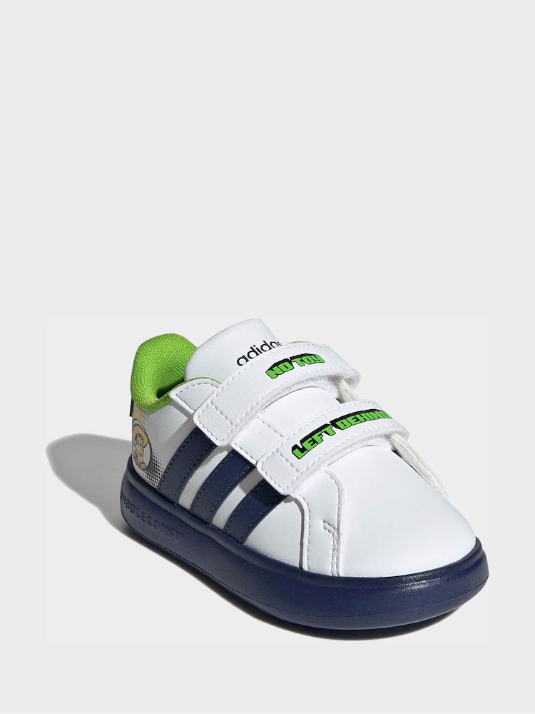 adidas White Grand Court Toy Story Trousers - Image 1 of 8 adidas White Grand Court Toy Story Trousers - Image 1 of 8