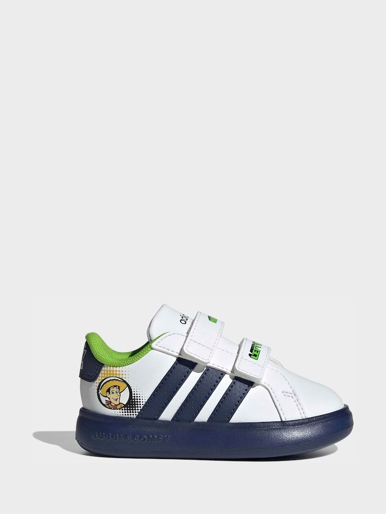 adidas White Grand Court Toy Story Trousers - Image 2 of 8 adidas White Grand Court Toy Story Trousers - Image 2 of 8