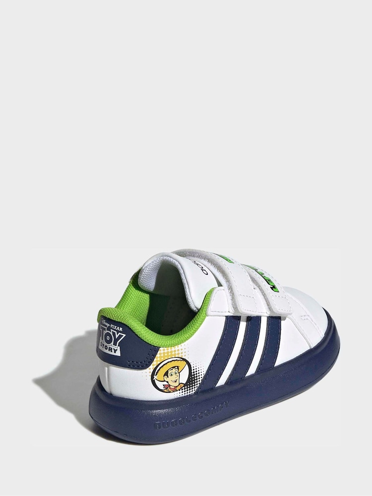 adidas White Grand Court Toy Story Trousers - Image 8 of 8 adidas White Grand Court Toy Story Trousers - Image 8 of 8