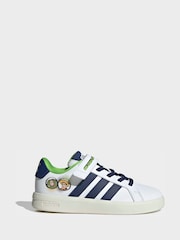 adidas White Grand Court Toy Story Elastic Laces Trainers - Image 1 of 10