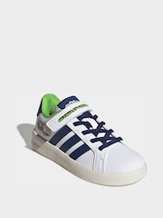 adidas White Grand Court Toy Story Elastic Laces Trainers - Image 3 of 10