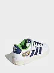 adidas White Grand Court Toy Story Elastic Laces Trainers - Image 4 of 10