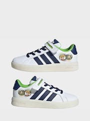 adidas White Grand Court Toy Story Elastic Laces Trainers - Image 8 of 10