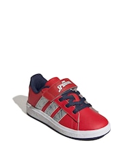 adidas Red Grand Court Spider-Man EL K Trainers - Image 3 of 9