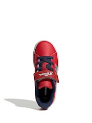 adidas Red Grand Court Spider-Man EL K Trainers - Image 6 of 9