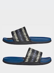 adidas Black Adilette Comfort 2.0 Sandals - Image 6 of 10