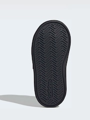 adidas Black/Silver Grand Court 3.0 Infant Trainers - Image 9 of 9