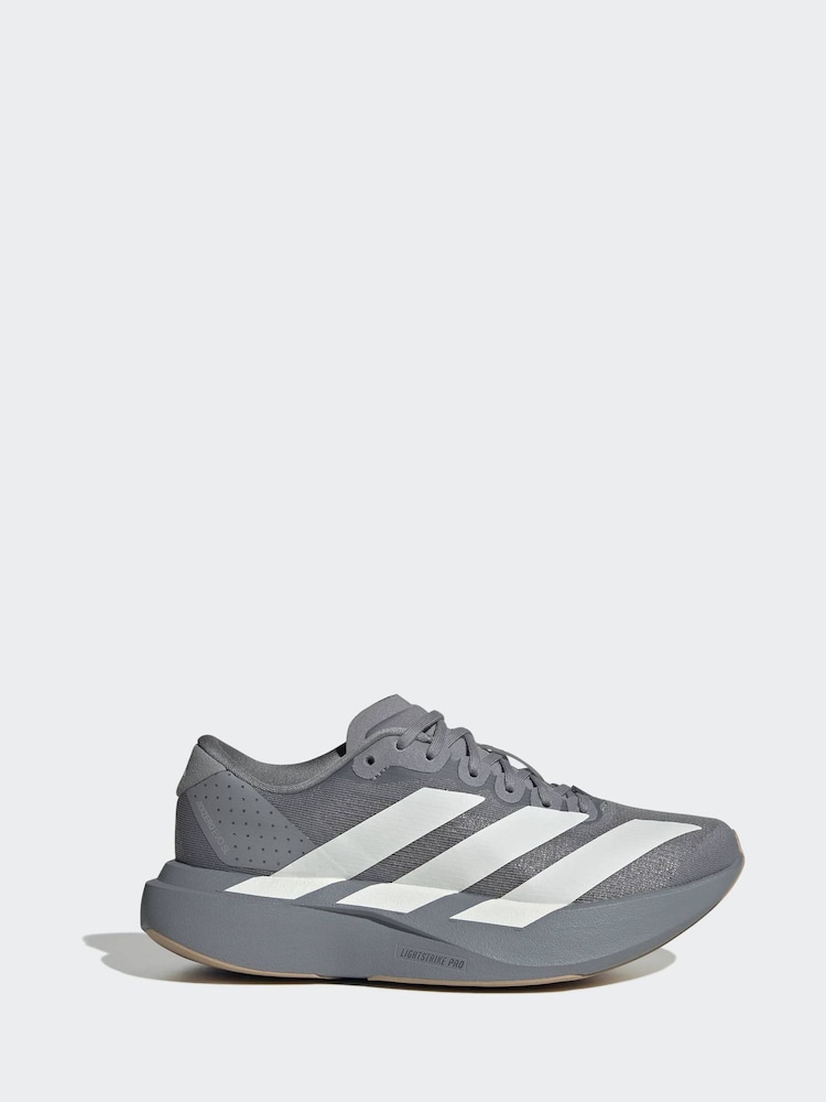 adidas Grey adizero Evo SL Junior Trainers - Image 2 of 8 adidas Grey adizero Evo SL Junior Trainers - Image 2 of 8