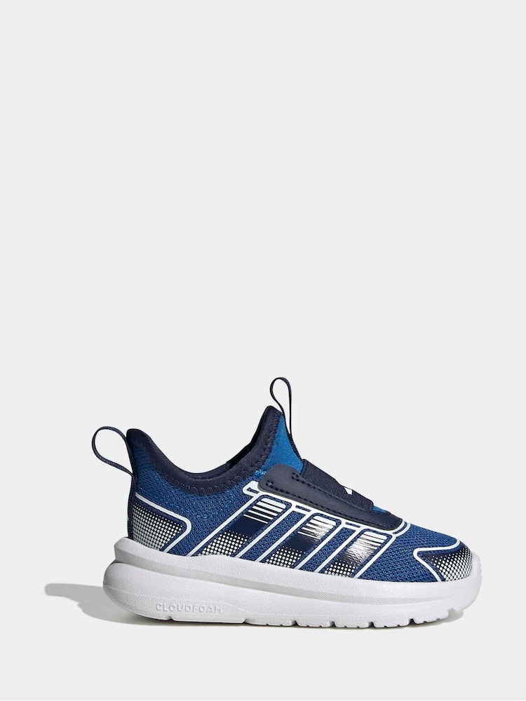 adidas Blue Tensaur Comfort 2 AC Trainers - Image 2 of 9 adidas Blue Tensaur Comfort 2 AC Trainers - Image 2 of 9