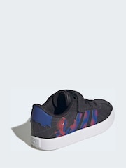 adidas Black VL Court Spider-Man Elastic Lace Trainers - Image 2 of 9