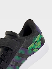 adidas Black VL Court Spider-Man Elastic Lace Trainers - Image 8 of 9