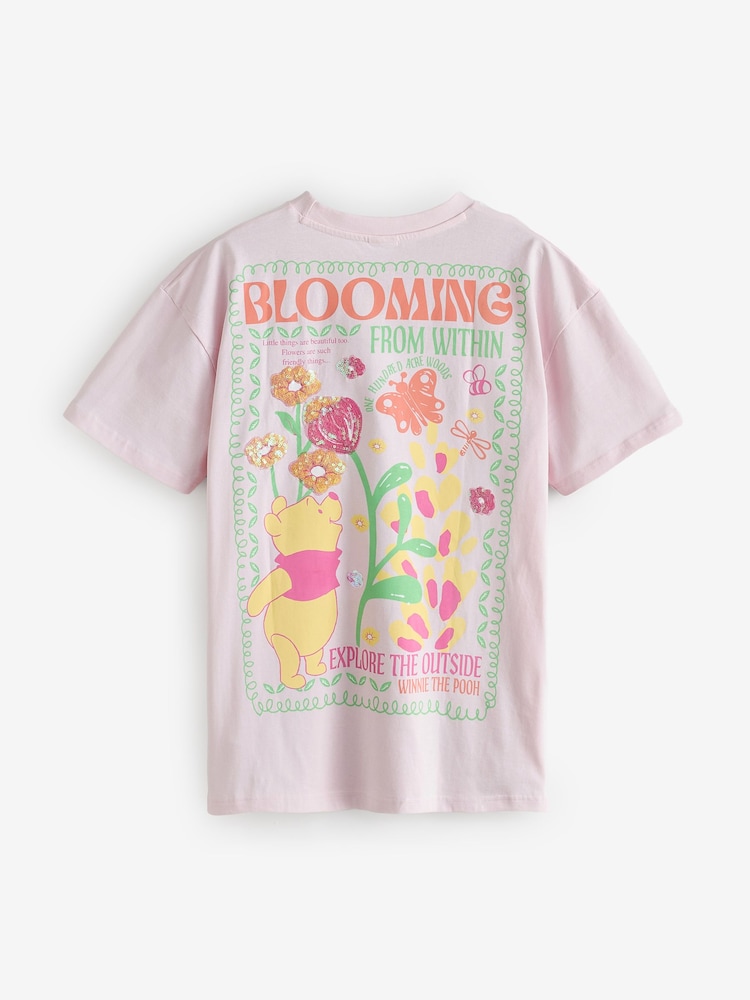 Skinnydip Pink Disney Winnie The Pooh Blooming T-Shirt - Image 2 of 2