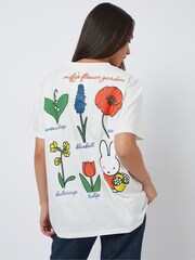 Skinnydip White Miffy x Skinnydip Flower Garden T-Shirt - Image 3 of 5