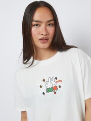Skinnydip White Miffy x Skinnydip Flower Garden T-Shirt - Image 4 of 5