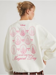 Skinnydip Cream Disney On My Way To A Magical Day Sweatshirt - Image 5 of 5
