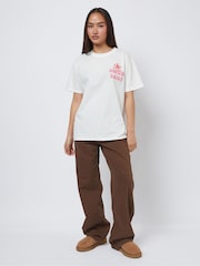 Skinnydip White Stop And Smell The Flowers T-Shirt - Image 1 of 4