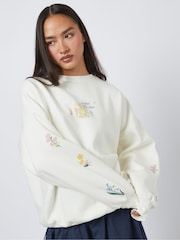 Skinnydip White Disney Winnie the Pooh Grow Wild Sweatshirt - Image 2 of 4