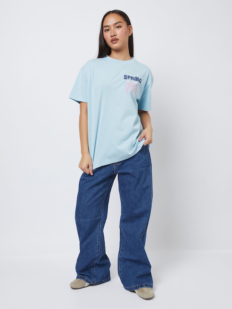 Skinnydip Blue Spring Riviera Blue T-Shirt - Image 1 of 5