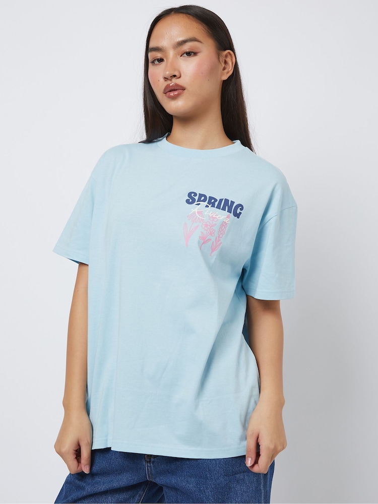 Skinnydip Blue Spring Riviera Blue T-Shirt - Image 2 of 5