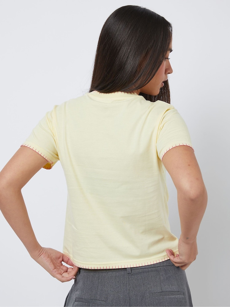 Skinnydip Yellow Fill Your Own Tea Cup Baby T-Shirt - Image 5 of 5