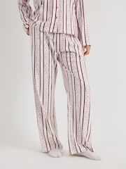 Skinnydip White Stripe Bow Pyjamas Set - Image 4 of 7