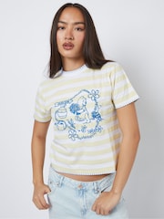 Skinnydip Yellow Disney Winnie the Pooh Stripe Baby T-Shirt - Image 2 of 4