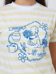 Skinnydip Yellow Disney Winnie the Pooh Stripe Baby T-Shirt - Image 4 of 4