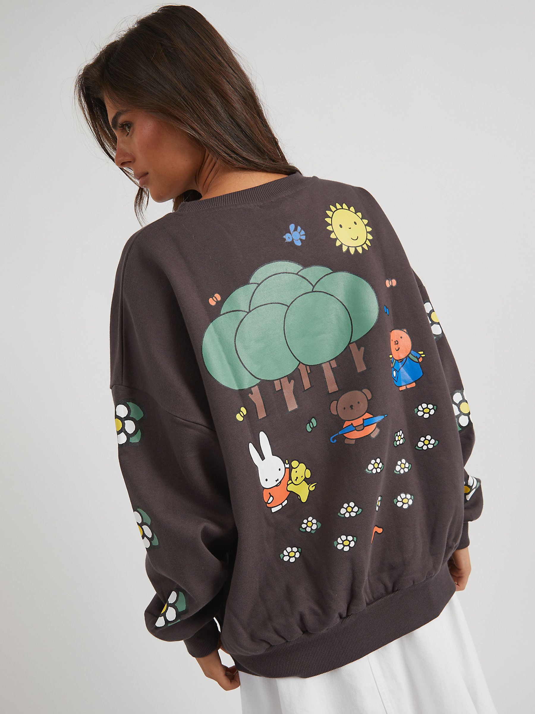 Buy Skinnydip Grey Miffy x Skinnydip Miffy Woodland Sweatshirt