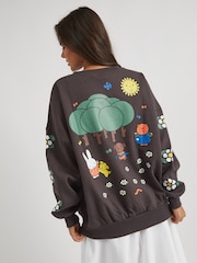 Skinnydip Grey Miffy x Skinnydip Miffy Woodland Sweatshirt - Image 5 of 5