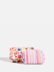 Skinnydip Pink Exotic Flower Quilted Makeup Bag Set - Image 2 of 4