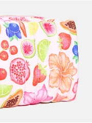 Skinnydip Pink Exotic Flower Quilted Makeup Bag Set - Image 3 of 4