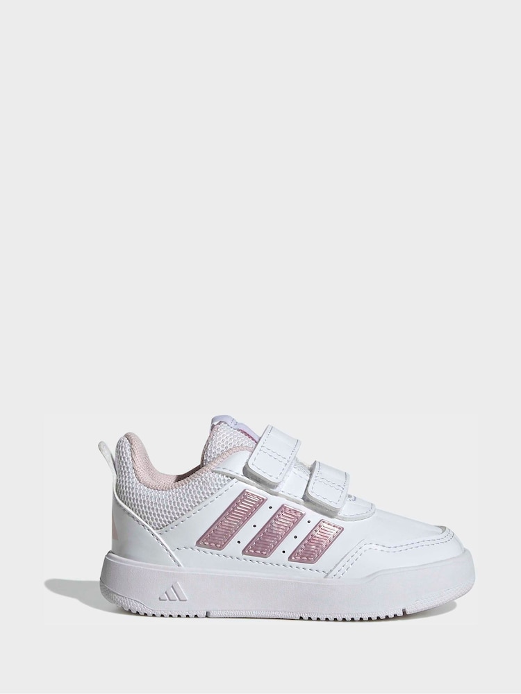 adidas Pink/White Hook and Loop Tensaur Sport 3.0 Infant Trainers - Image 2 of 6 adidas Pink/White Hook and Loop Tensaur Sport 3.0 Infant Trainers - Image 2 of 6