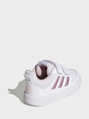 adidas Pink/White Hook and Loop Tensaur Sport 3.0 Infant Trainers - Image 4 of 6