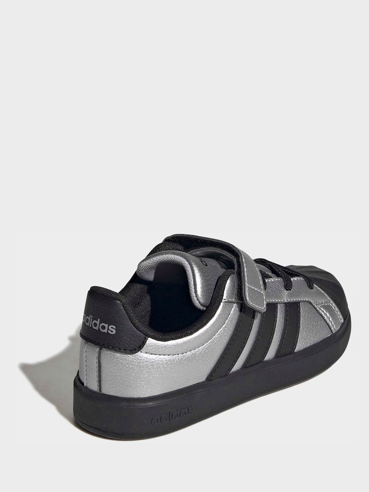 adidas Grey Streettalk EL Child Trainers - Image 2 of 10 adidas Grey Streettalk EL Child Trainers - Image 2 of 10