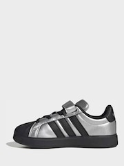 adidas Grey Streettalk EL Child Trainers - Image 4 of 10