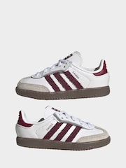 adidas Originals White Samba OG C Trainers - Image 2 of 12
