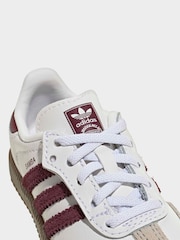 adidas Originals White Samba OG C Trainers - Image 4 of 12