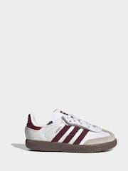 adidas Originals White Samba OG C Trainers - Image 6 of 12