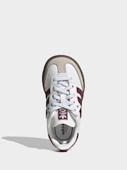 adidas Originals White Samba OG C Trainers - Image 8 of 12