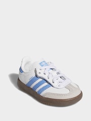 adidas Originals White Samba OG C Trainers - Image 5 of 11