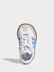 adidas Originals White Samba OG C Trainers - Image 8 of 11